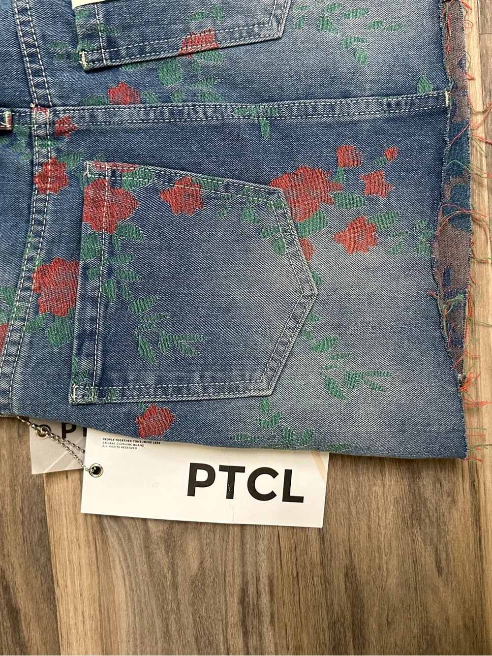 PTCL Floral Denim Shorts